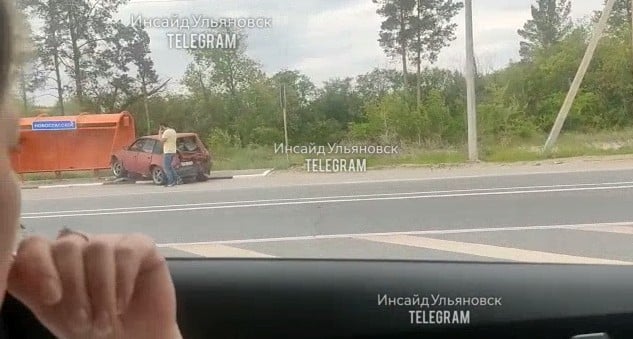 В Ульяновской области фура въехала в автомобиль