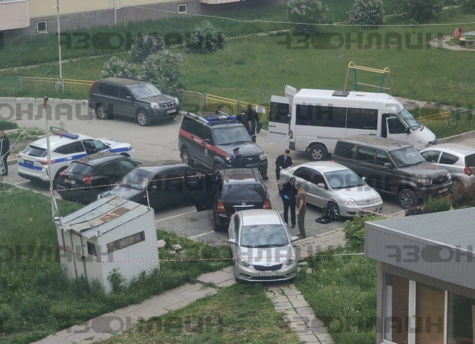 В Ульяновске во дворе жилого дома найден убитый мужчина