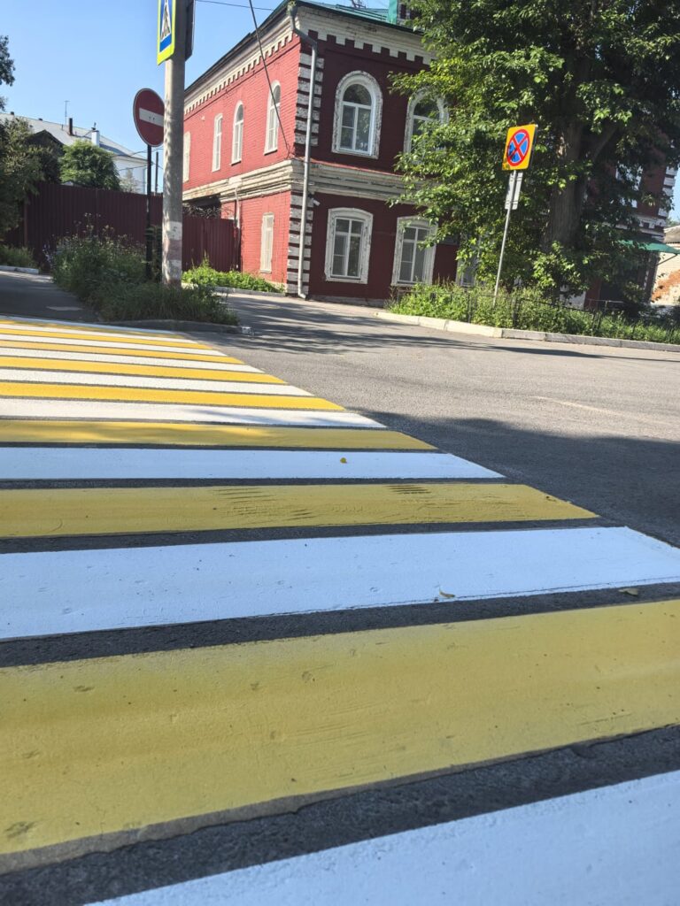 До конца лета в Ульяновске обновят дорожную разметку