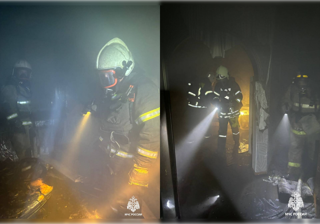 Пожарные вынесли ульяновца из горящей квартиры