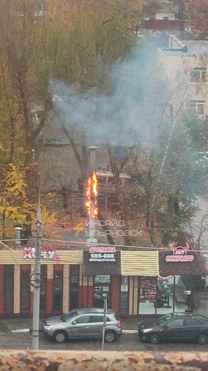 В Ульяновске произошел пожар в торговом павильоне