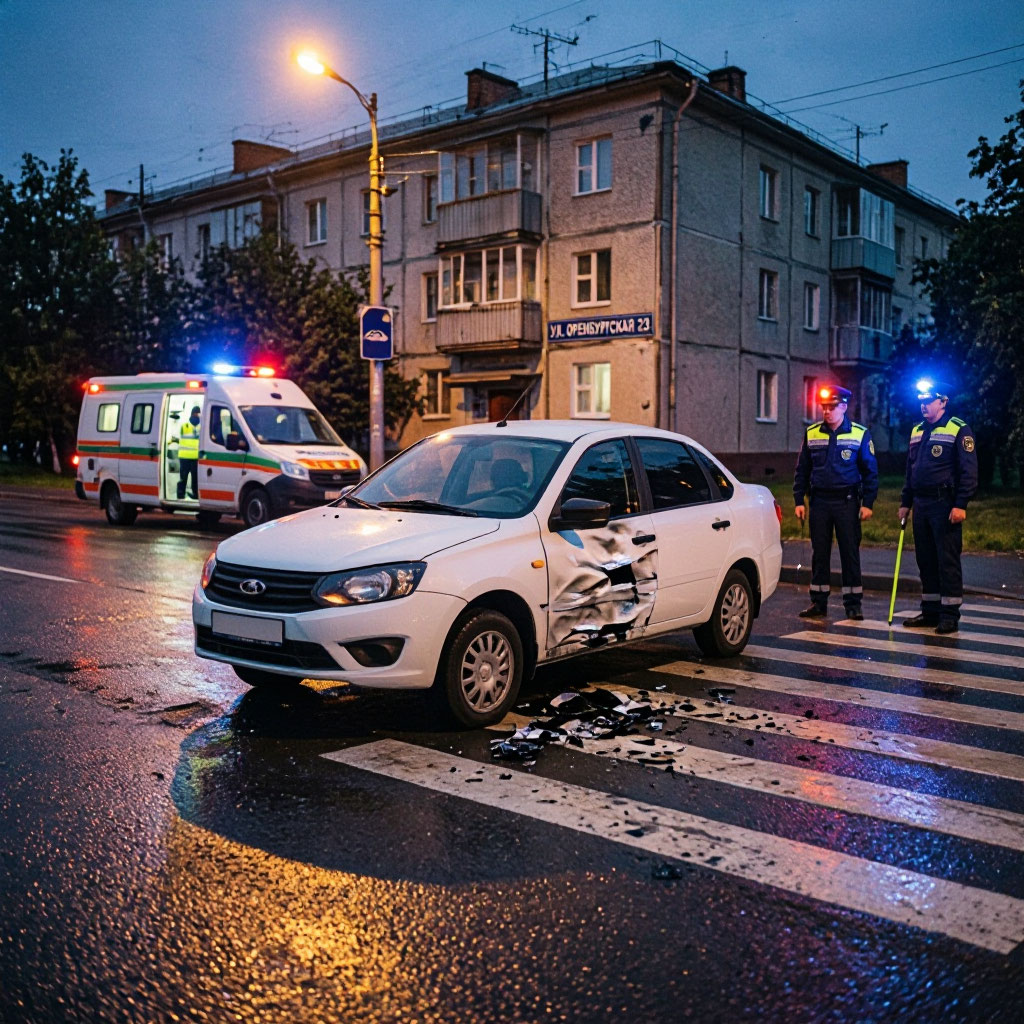 В Ульяновске «Лада Гранта» сбила пешехода в Ульяновске